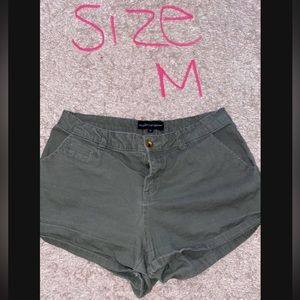 Casual olive colored shorts